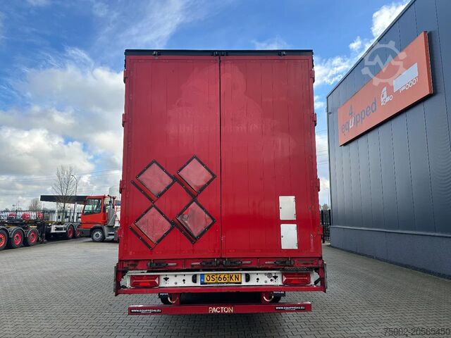 Sliding tarpaulins Pacton nieuwe zeilen /alu zijborden + planken / hardho...