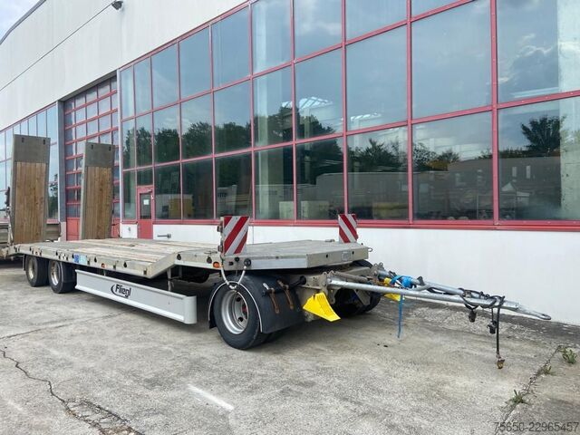 Remolque de plataforma baja Fliegl DTS 300  3 Achs Tiefladeranhänger