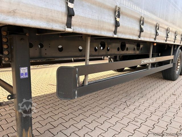 Brandalı açık yarı römork SCHWARZMÜLLER J-Serie 1530 Lang-Auflieger Edscha