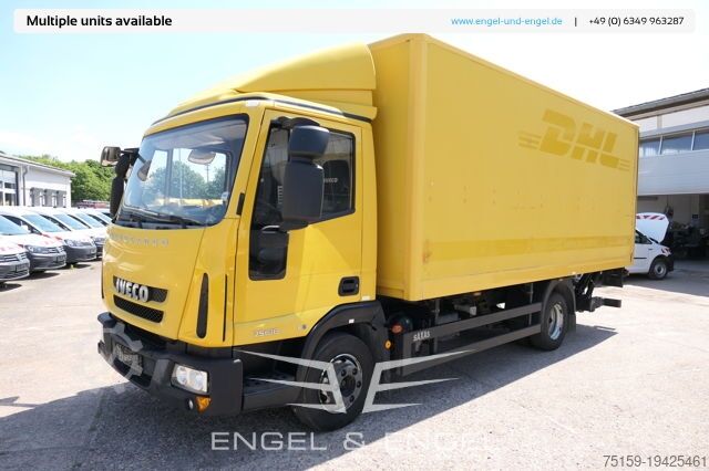 Flokkbíll iveco EuroCargo ML 75 E 16 P LBW LUFT AUTOMATIK COC EURO-5 Koffer-Innenlänge 5,5m