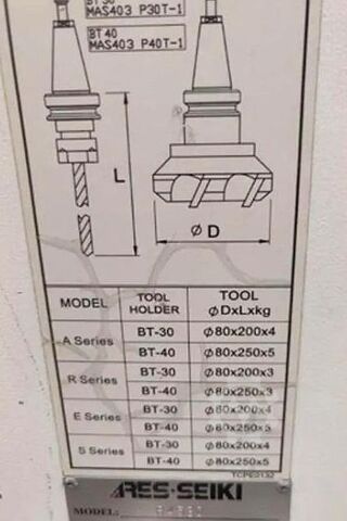 Pystysuora työstökeskus Ares Seiki R 4530