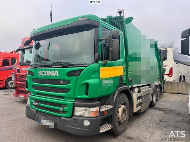 Xe thu gom rác thải Scania P340 6x2 Refuse truck w/ Crane.