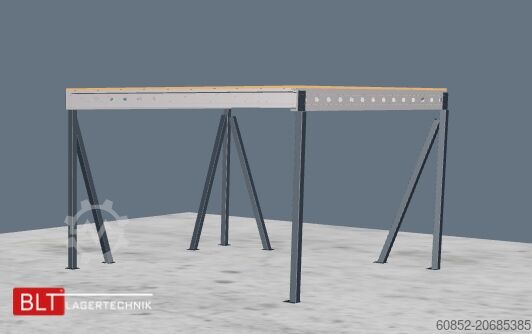  5x5m Lagerbühne , Belastung : 500kg/qm Unterkante: 3m ,ca. 25qm , Systembühne