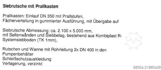 Zandafscheidings-/spoelinstallatie Wolff Aufbereitungssysteme V24/60/I KR