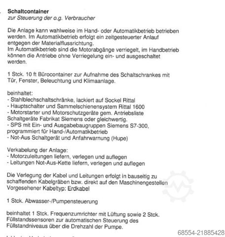 Zandafscheidings-/spoelinstallatie Wolff Aufbereitungssysteme V24/60/I KR