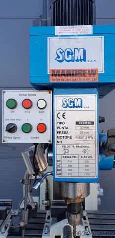 Stupna bušilica, glodalica SGM ZX6350C