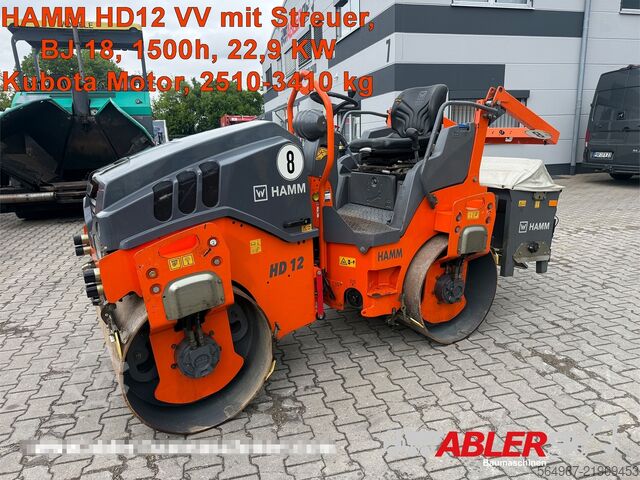 مدحلة ترادفية Hamm HD12VV Tandemwalze mit Streuer