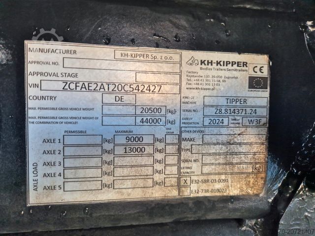 三方ダンプトラック IVECO AD200X46/P HR OFF Palfinger PK 12.501 Funk AHK