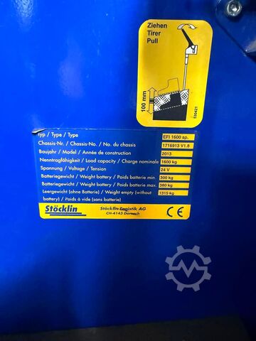 Manual stacker Stöcklin EF 1600 SP