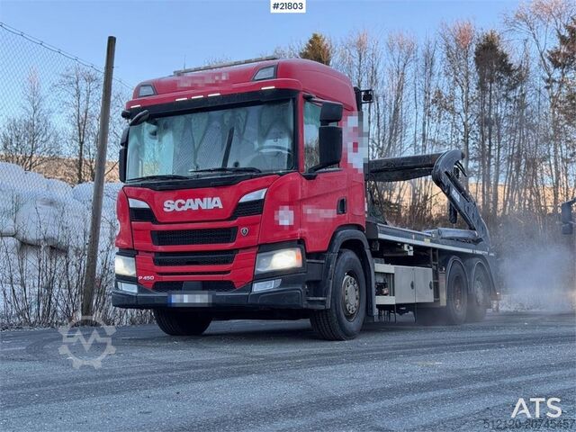 Alarmni sistem priključaka Scania P450 6x2 lift dumper with only 282,000 km