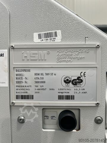 Prasa do bel HSM HL 7009 ST Li