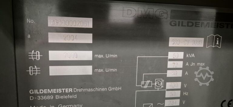 Vertikaldrehmaschine Gildemeister CTV 200