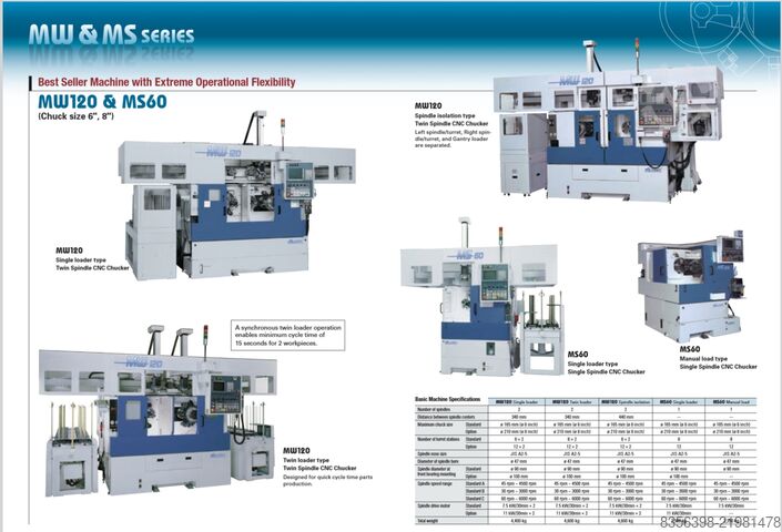 CNC sústruh Muratec MW120GT