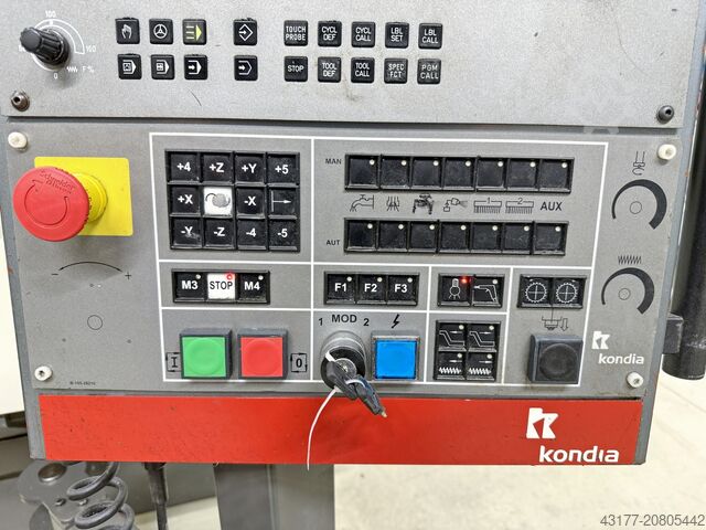 Centro de usinagem vertical CNC BAZ KONDIA Heidenhain TNC 530 A-6 und A-10 IKZ + Zubehör