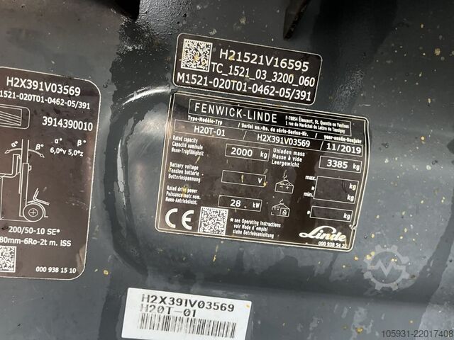 Ashensorë LPG Linde H20T-01