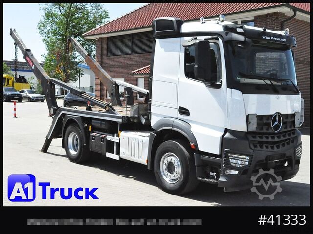 Φορτηγό ανατρεπόμενο MERCEDES-BENZ Arocs, 1845, HIAB FTR 12,  Funk