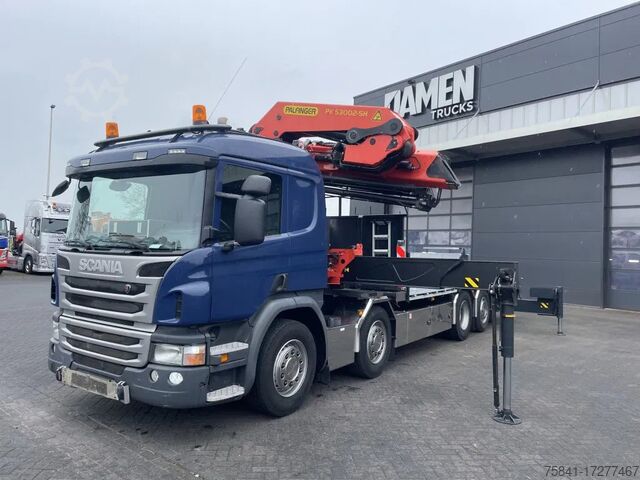 Crane truck Scania P 410 8x2 Euro 6 Palfinger PK 53002-SH E