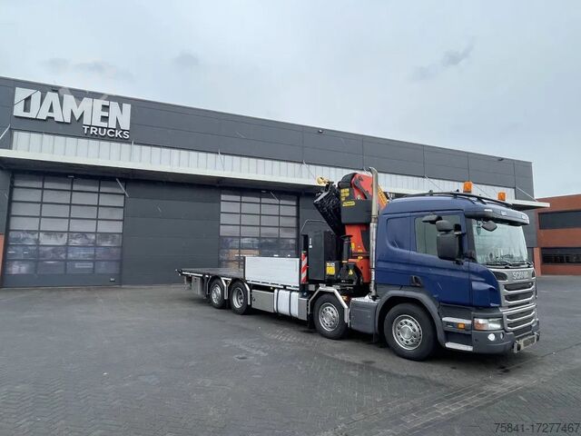 Crane truck Scania P 410 8x2 Euro 6 Palfinger PK 53002-SH E