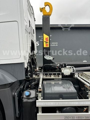 รถบรรทุกขนถ่ายตู้คอนเทนเนอร์แบบตะขอ (roll-off) MERCEDES-BENZ Actros 2545 6x2 Lenk-/Lift, Hyva-Abroller *NEU*