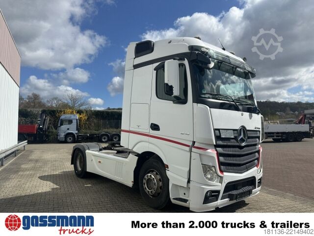 وحدة جرار قياسية Mercedes-Benz Actros 1845 LS 4x2, StreamSpace, Kipphydraulik