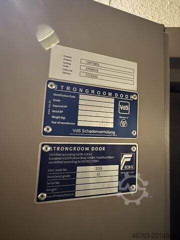 Klimatiseret værdiboks af container-type Strongroomdoor CWT085L 