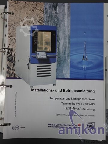 Sıcaklık dolabı 990 litre Weiss WT3-1000/40 -40°C bis +180°C