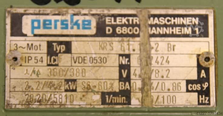 Milling motor for edge processing machines Perske KRS 61.1-2 Br