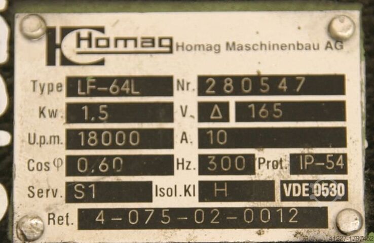 Milling motor for edge processing machines Homag LF-64-L