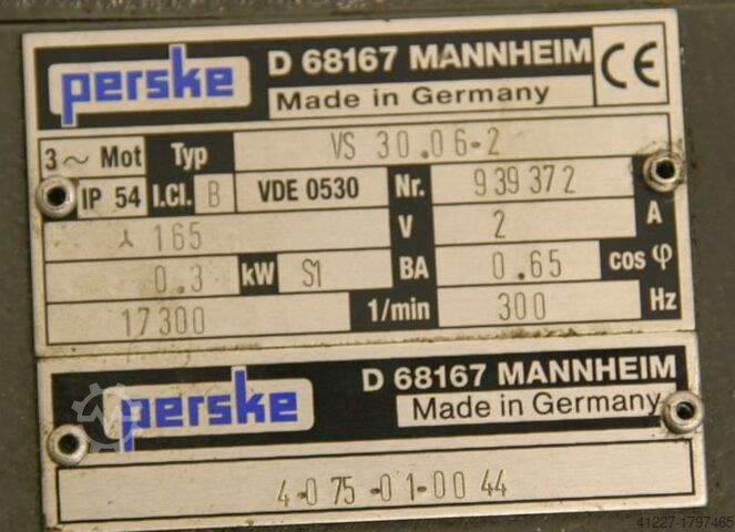 Milling motor for edge processing machines Perske VS 30.06-2