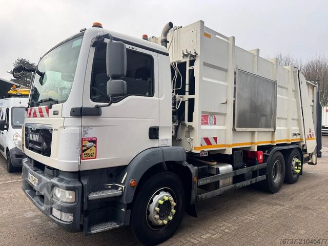 ごみ収集車 MAN TGM **26.290 6X2-REFUSE TRUCK-BOM-MULLWAGEN-EUR...
