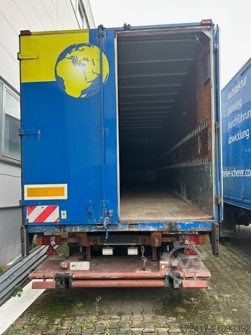 বক্স সেমিট্রেলার  2 Achser Koffer Auflieger HEUSER ebühne