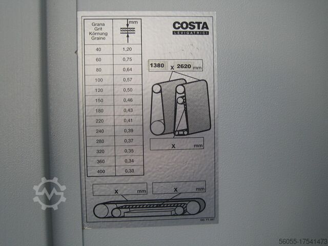 Calibradora y lijadora COSTA SK COSTA LEVIGATRICI SK 5 CC 1350