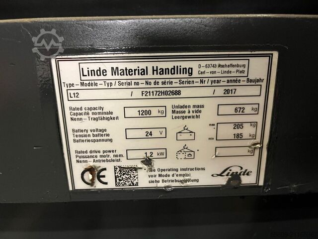 High Lift stacker Linde L 12 //