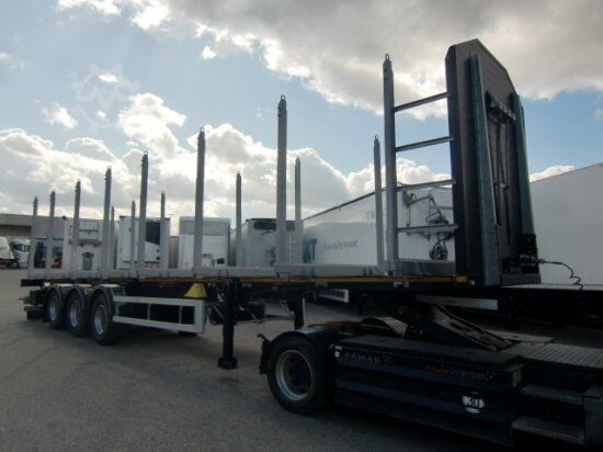 Poluprikolica za transport trupaca MEGA TIMBER LONG HOLZAUFLIEGER 8 RUNGENPAARE 3. ACHSE LIFTACHSE
