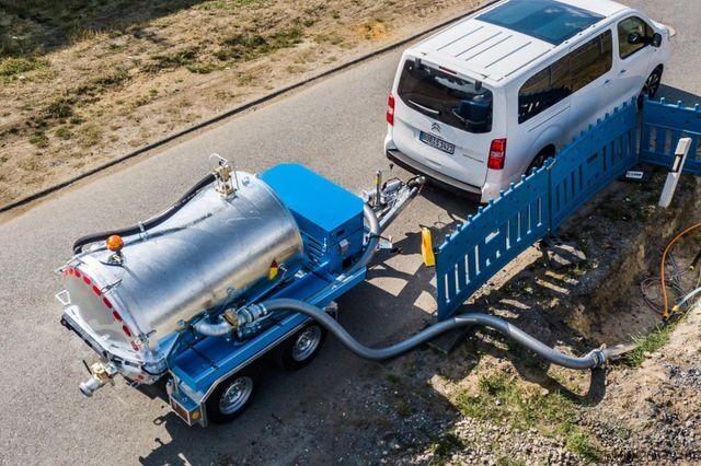 Vacuum tank truck  Schmies STS VR-2,0 Vakuumsaugfass-Anhänger 3,5to