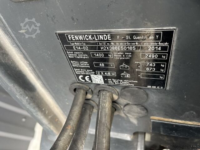 Carretilla eléctrica de 3 ruedas Linde E14-01