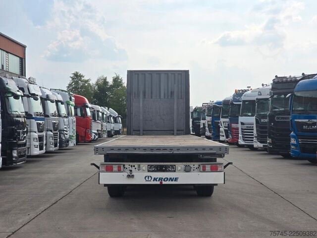 Semirremolque con plataforma de trabajo KRONE SD * PLATEAU * BPW * 2X PALETTENKASTEN *