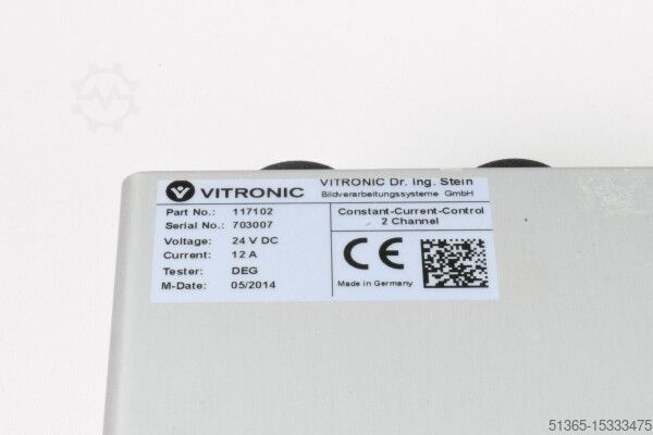 Controlo de corrente constante 2 canais Vitronic 117102