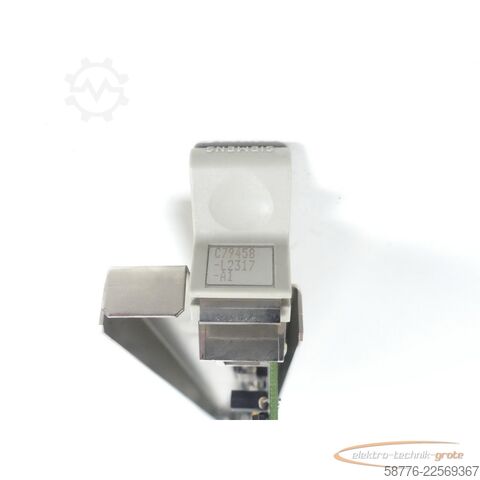 Komponentas Siemens C79458-L2317-A1 Baugruppe SN:C4025192 + C79458-L2320-A1