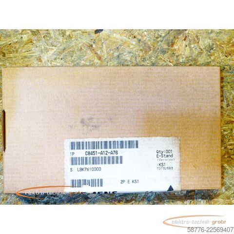 Komponentas Siemens C8451-A12-A76 SMP-E224 Ein-/Ausgabe   - ! -