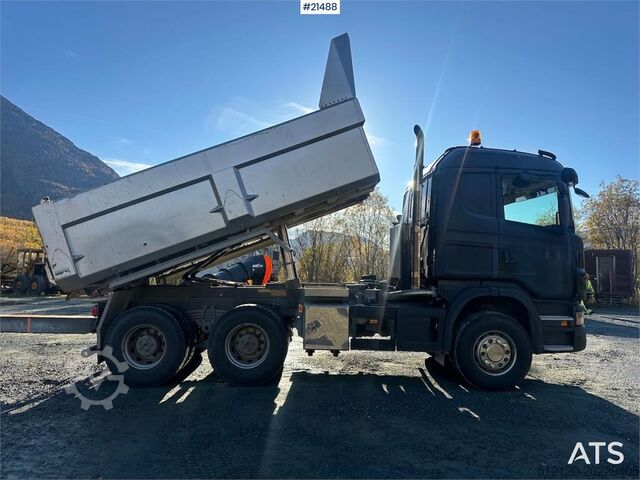 Tipper Scania G480 6x4 snow rigged tipper truck w/ two sets of t