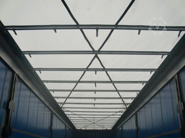 Semi-trailer with flatbed & tarpaulin Krone SDP 27 Mega Liftachse Hubdach