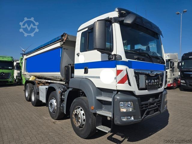 Basculantă MAN TGS 35.420 8x4BB Muldenkipper Schmitz Stahl
