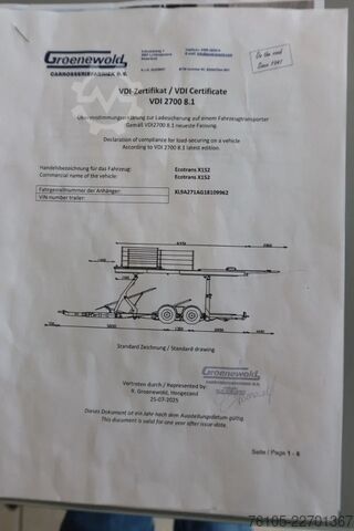 Dodávka na prepravu áut Mercedes-Benz Actros 1840 4x2 Groenewold auto-transporter, 9 ...