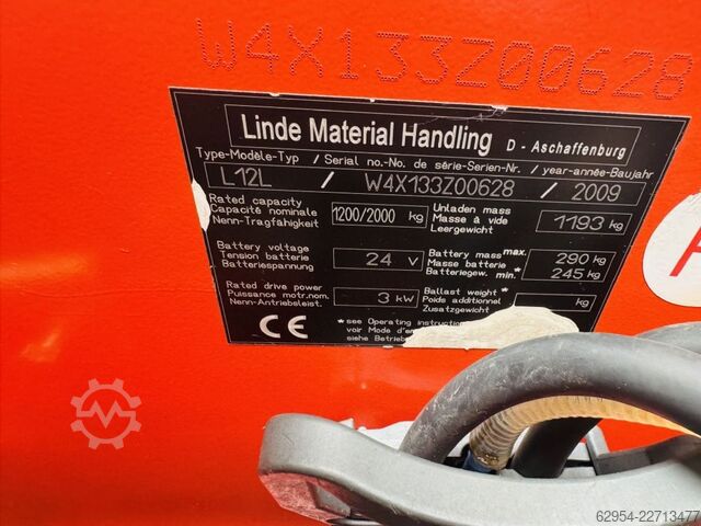 High Lift stacker Linde L 12 L Initialhub Batterie Bj.21