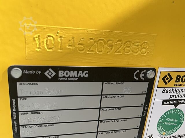 Tandem Roller Bomag BW 80 AD-5