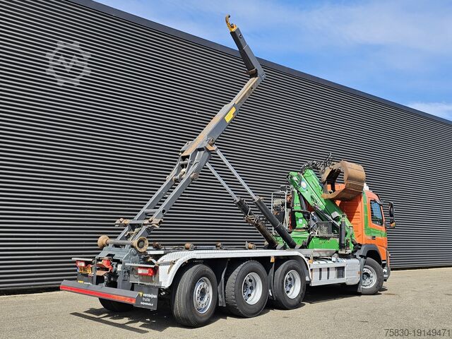 Krókarmakerfi Volvo FMX 460 / 8x4-4 / HMF CRANE + HOOKLIFT / CONTAINER