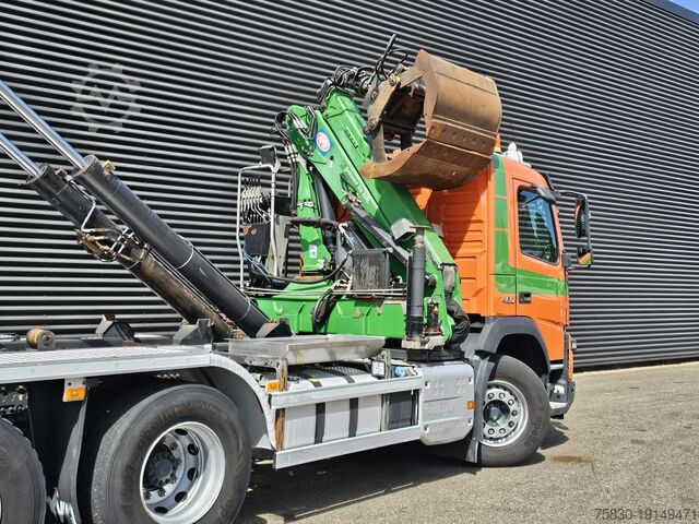 Krókarmakerfi Volvo FMX 460 / 8x4-4 / HMF CRANE + HOOKLIFT / CONTAINER