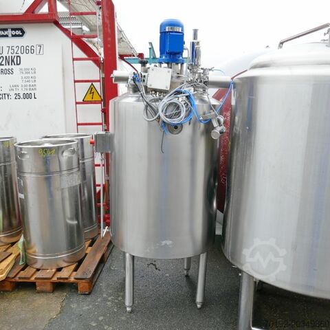 530 liter heat-/coolable pressure tank, Aisi 316 with propeller agitator  9570