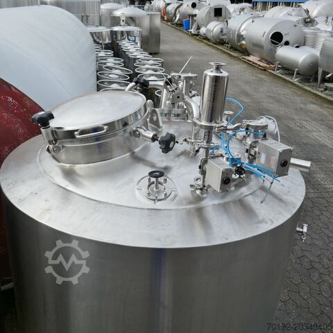 1000-Liter beheizbarer/kühlbarer Druckbehälter, AISI 316 mit Magnetrührwerk  9556